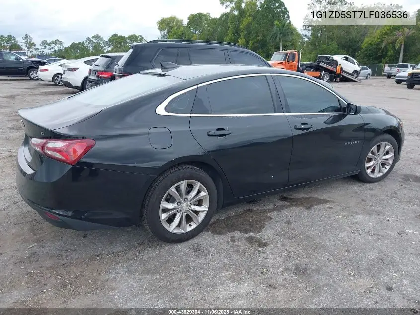 1G1ZD5ST7LF036536 2020 Chevrolet Malibu Fwd Lt