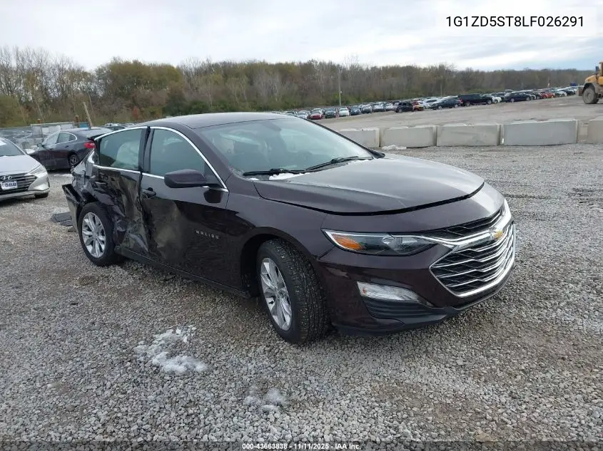 1G1ZD5ST8LF026291 2020 Chevrolet Malibu Fwd Lt