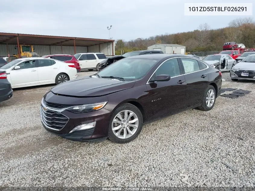 1G1ZD5ST8LF026291 2020 Chevrolet Malibu Fwd Lt