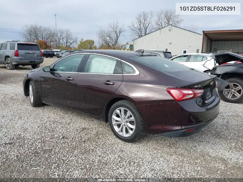 1G1ZD5ST8LF026291 2020 Chevrolet Malibu Fwd Lt