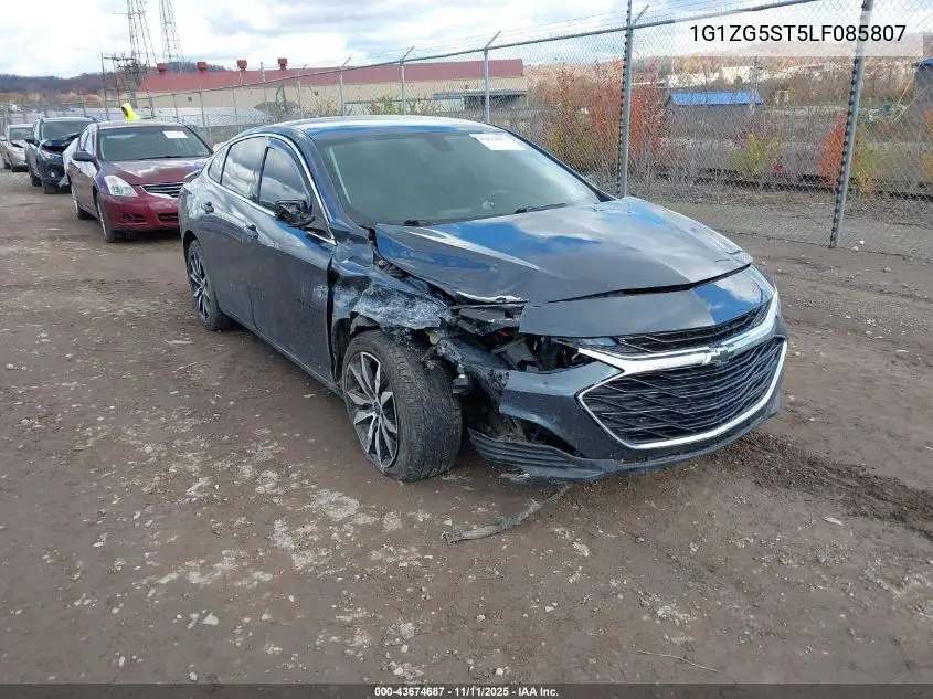 1G1ZG5ST5LF085807 2020 Chevrolet Malibu Fwd Rs