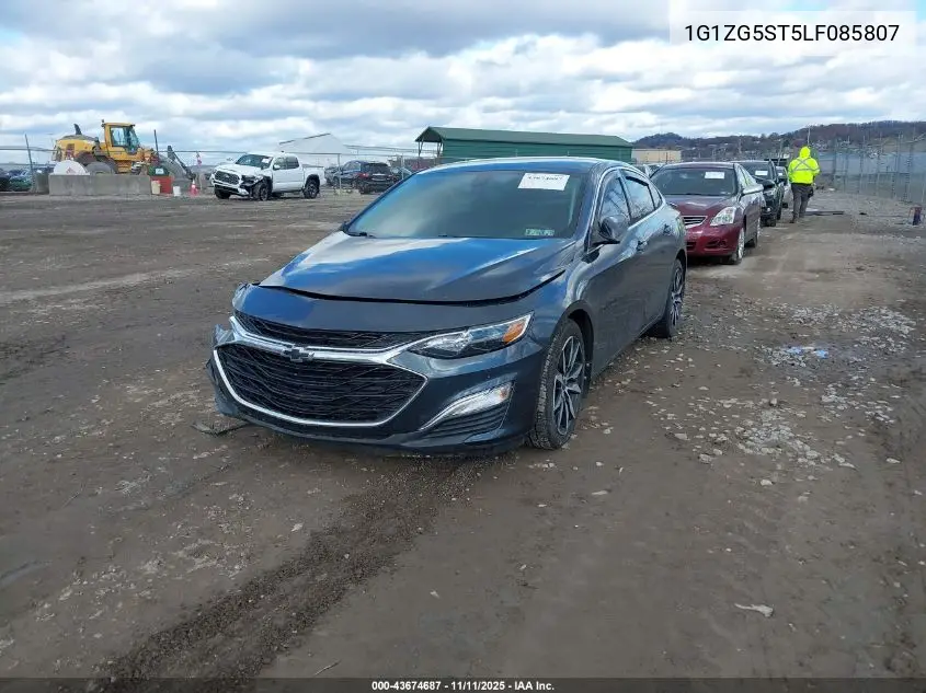 1G1ZG5ST5LF085807 2020 Chevrolet Malibu Fwd Rs