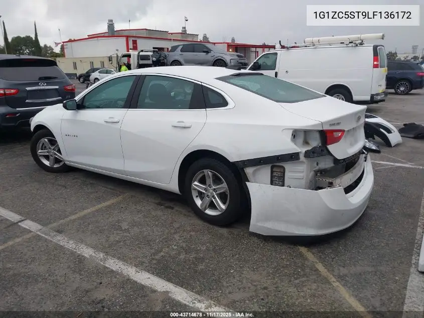 1G1ZC5ST9LF136172 2020 Chevrolet Malibu Fwd 1Fl