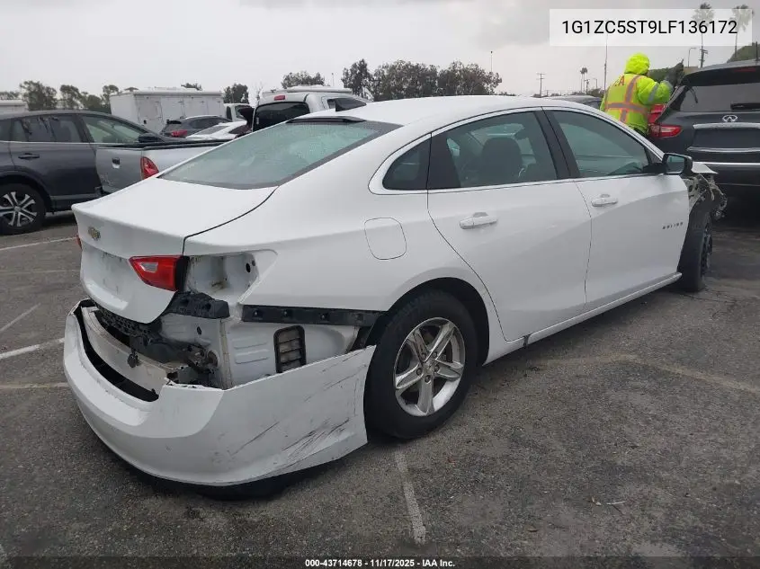 1G1ZC5ST9LF136172 2020 Chevrolet Malibu Fwd 1Fl