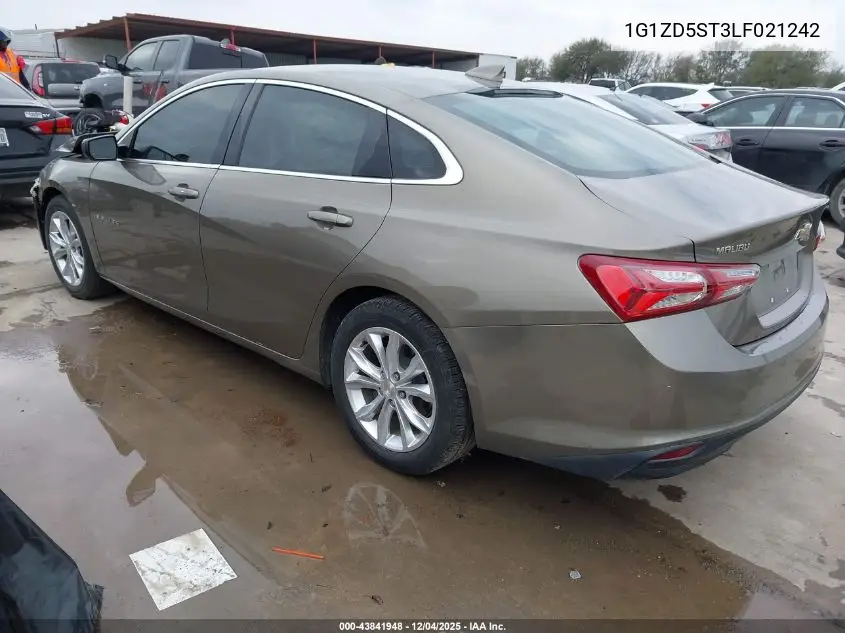 1G1ZD5ST3LF021242 2020 Chevrolet Malibu Fwd Lt