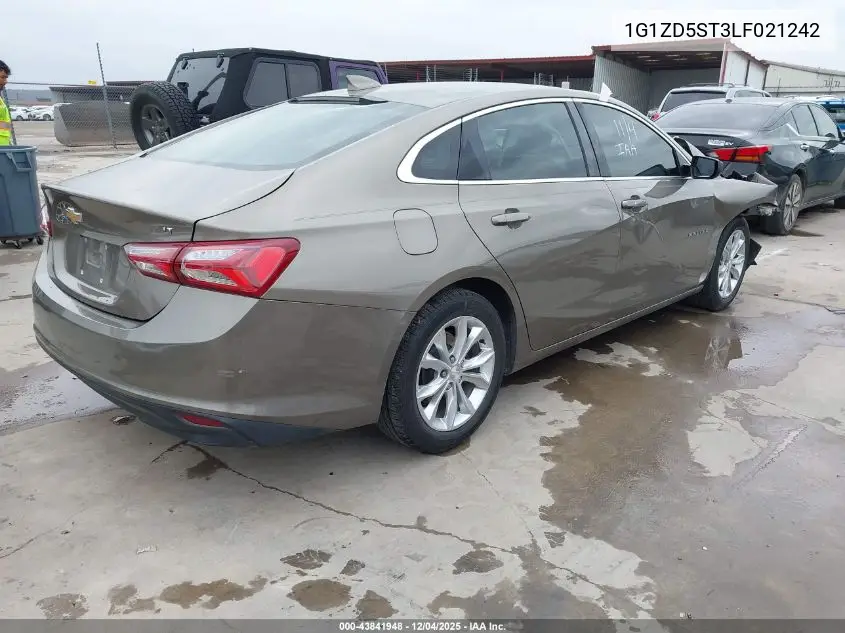 1G1ZD5ST3LF021242 2020 Chevrolet Malibu Fwd Lt