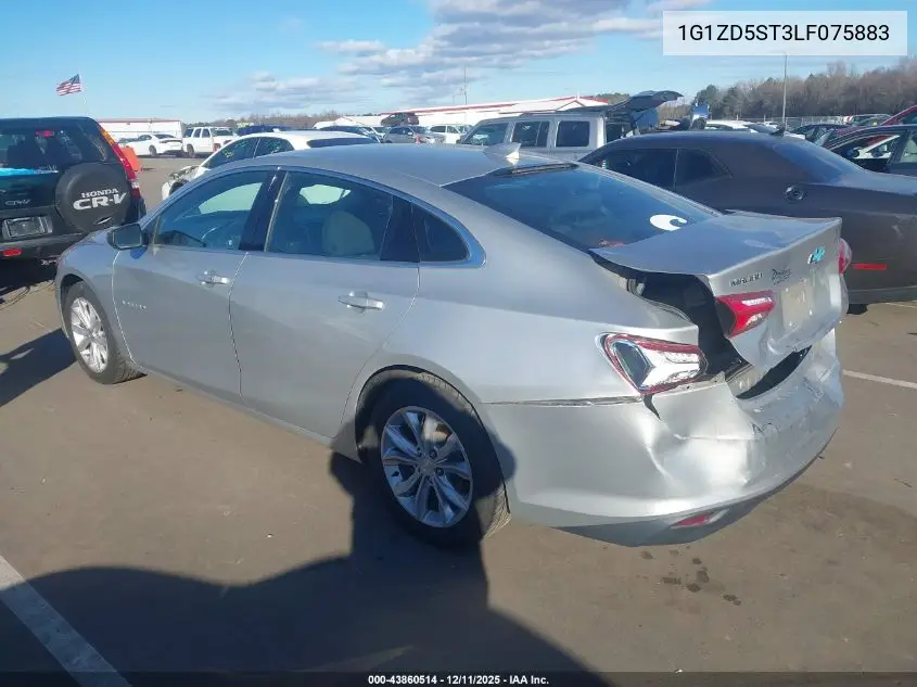 1G1ZD5ST3LF075883 2020 Chevrolet Malibu Fwd Lt