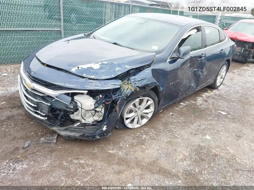 1G1ZD5ST4LF002845 2020 Chevrolet Malibu Fwd Lt