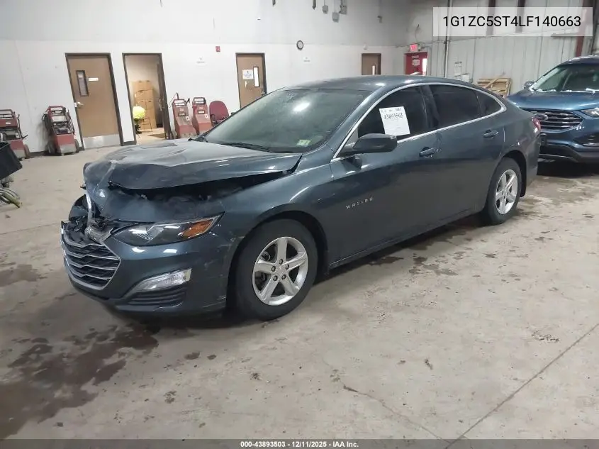 1G1ZC5ST4LF140663 2020 Chevrolet Malibu Fwd 1Fl