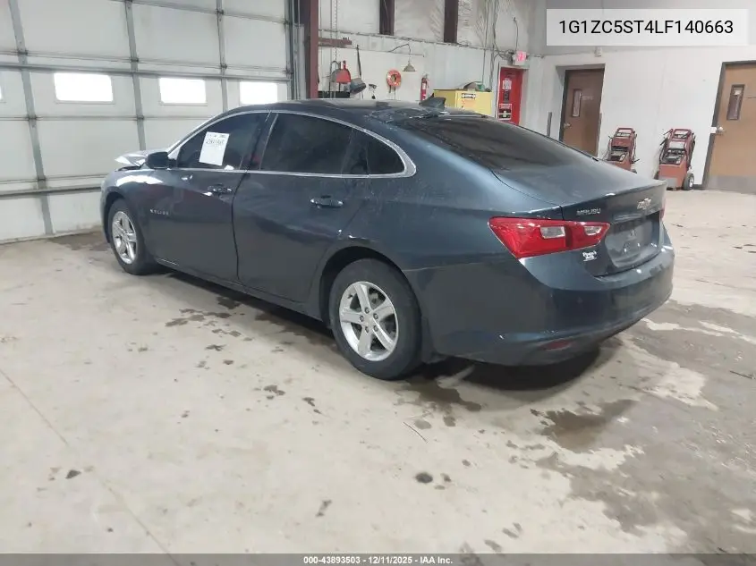 1G1ZC5ST4LF140663 2020 Chevrolet Malibu Fwd 1Fl