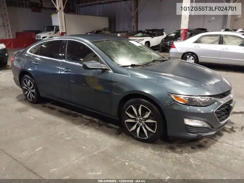1G1ZG5ST3LF024701 2020 Chevrolet Malibu Fwd Rs