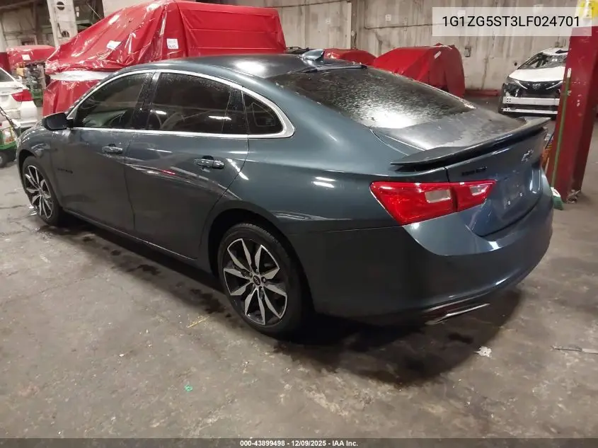 1G1ZG5ST3LF024701 2020 Chevrolet Malibu Fwd Rs