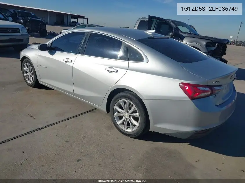 1G1ZD5ST2LF036749 2020 Chevrolet Malibu Fwd Lt