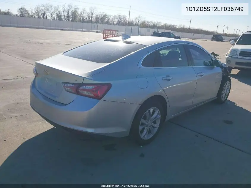 1G1ZD5ST2LF036749 2020 Chevrolet Malibu Fwd Lt