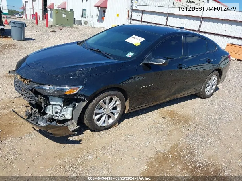 2021 Chevrolet Malibu Lt VIN: 1G1ZD5ST9MF012479 Lot: 40434435