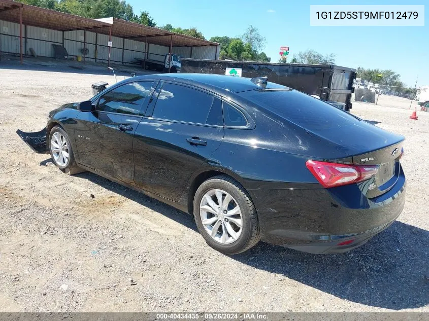 1G1ZD5ST9MF012479 2021 Chevrolet Malibu Lt