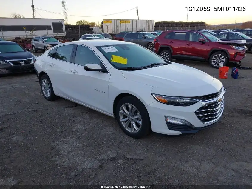 1G1ZD5ST5MF011426 2021 Chevrolet Malibu Fwd Lt