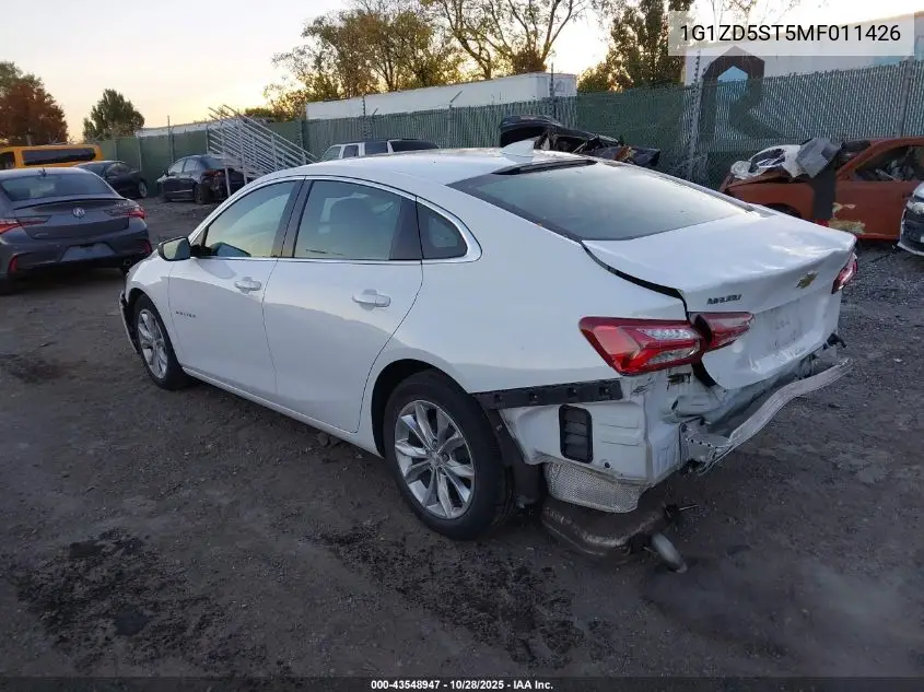 1G1ZD5ST5MF011426 2021 Chevrolet Malibu Fwd Lt