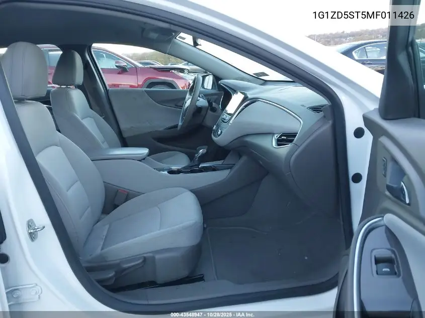 1G1ZD5ST5MF011426 2021 Chevrolet Malibu Fwd Lt
