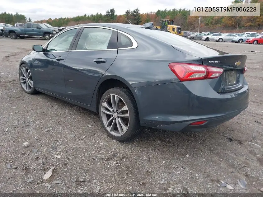 1G1ZD5ST9MF006228 2021 Chevrolet Malibu Fwd Lt