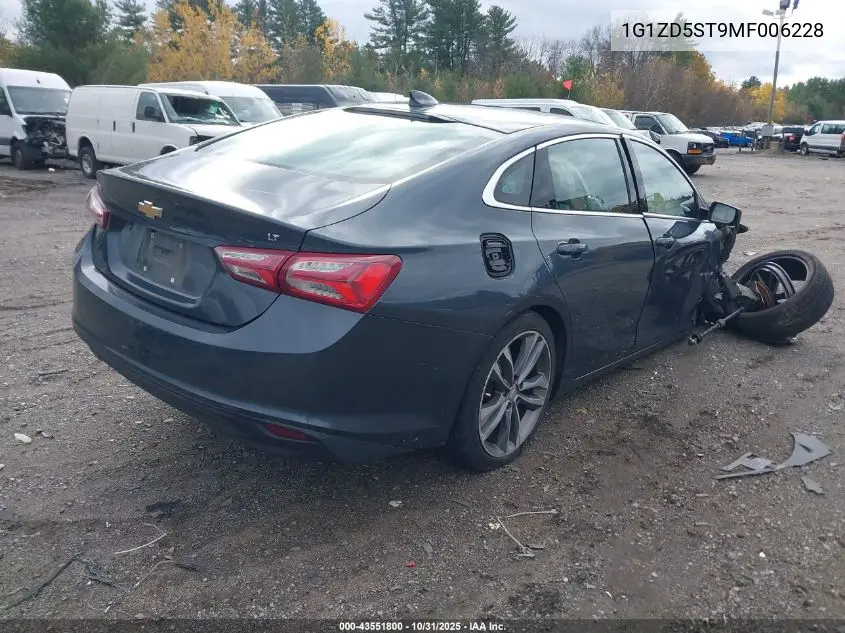 1G1ZD5ST9MF006228 2021 Chevrolet Malibu Fwd Lt