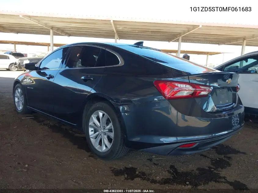 1G1ZD5ST0MF061683 2021 Chevrolet Malibu Fwd Lt
