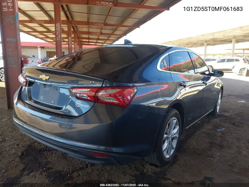 1G1ZD5ST0MF061683 2021 Chevrolet Malibu Fwd Lt