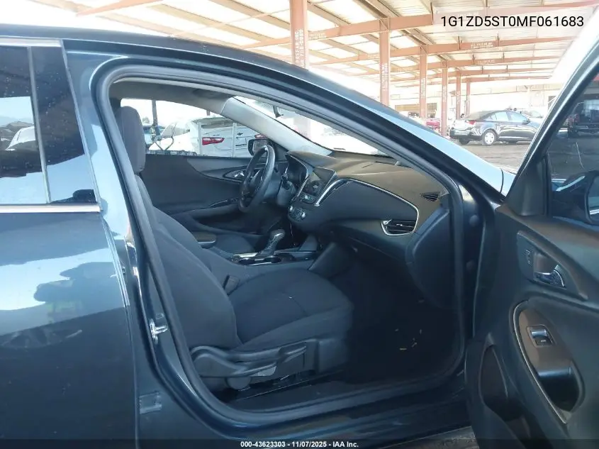 1G1ZD5ST0MF061683 2021 Chevrolet Malibu Fwd Lt