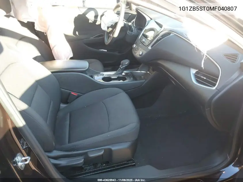 1G1ZB5ST0MF040807 2021 Chevrolet Malibu Fwd Ls