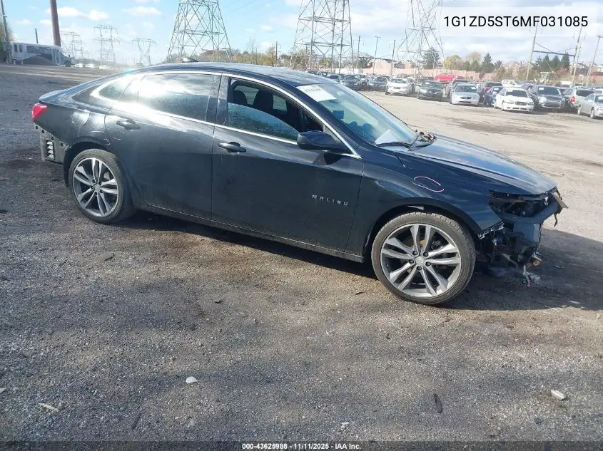 1G1ZD5ST6MF031085 2021 Chevrolet Malibu Fwd Lt