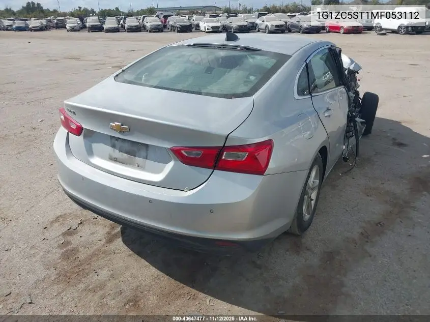 1G1ZC5ST1MF053112 2021 Chevrolet Malibu Fwd 1Fl