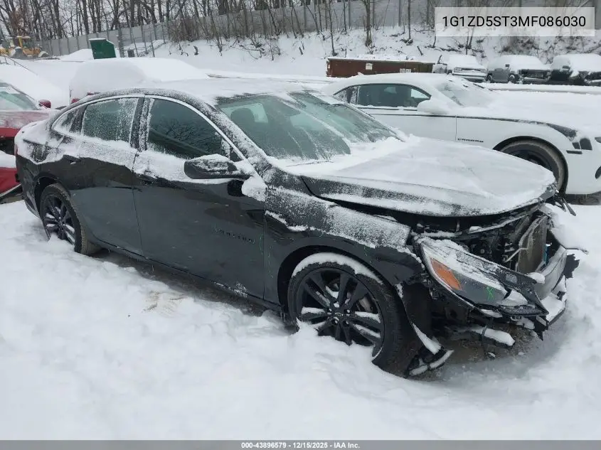 1G1ZD5ST3MF086030 2021 Chevrolet Malibu Fwd Lt