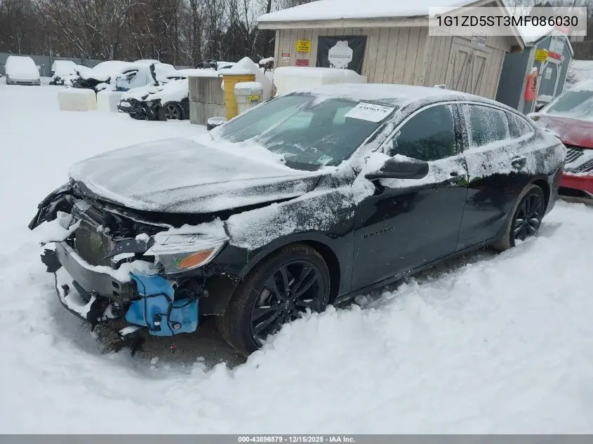 1G1ZD5ST3MF086030 2021 Chevrolet Malibu Fwd Lt