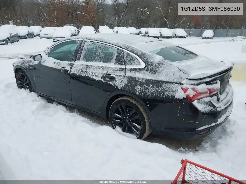 1G1ZD5ST3MF086030 2021 Chevrolet Malibu Fwd Lt