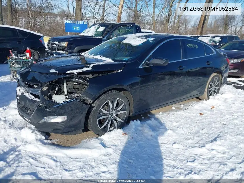 1G1ZG5ST9MF052584 2021 Chevrolet Malibu Fwd Rs