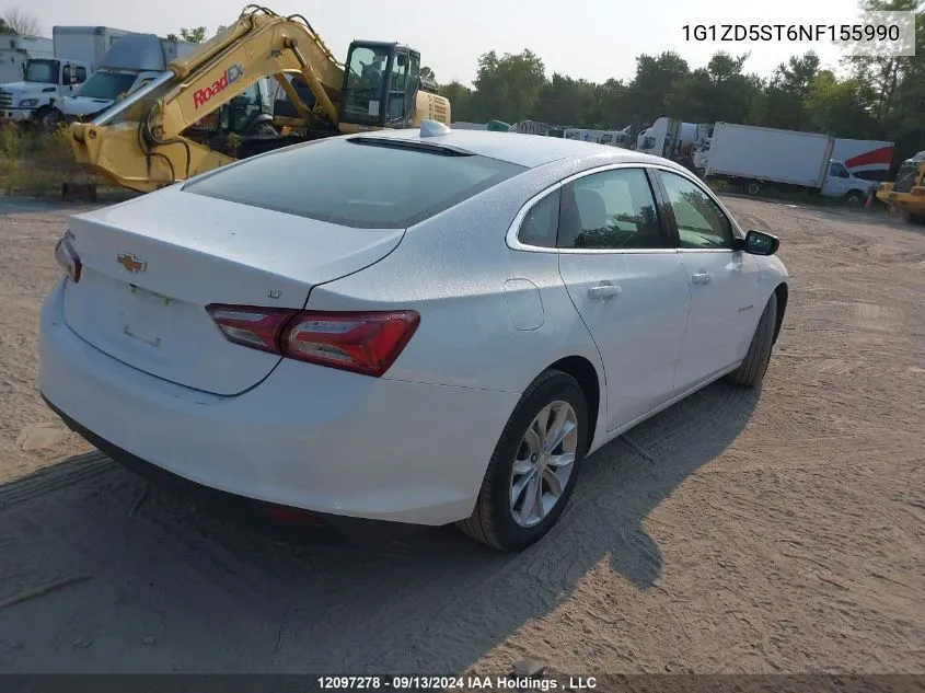 1G1ZD5ST6NF155990 2022 Chevrolet Malibu