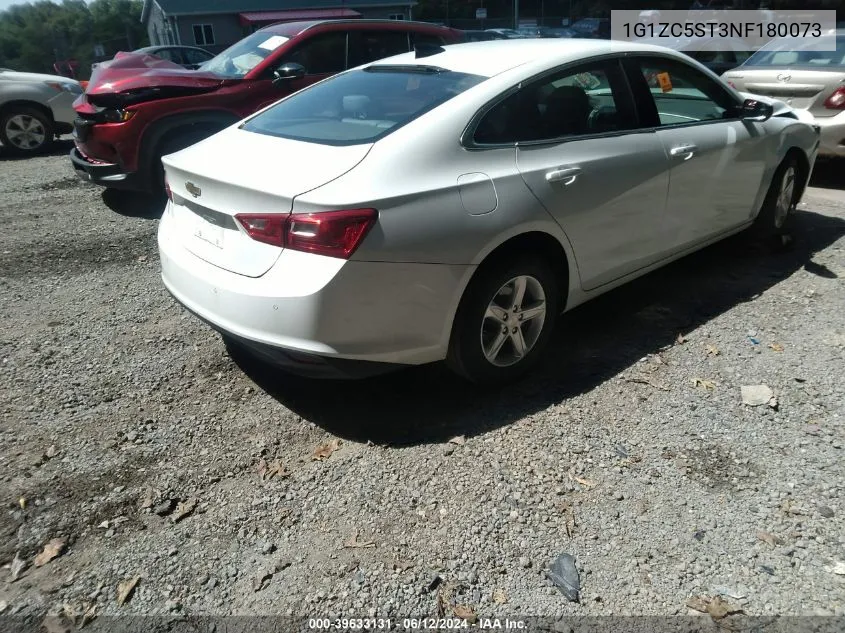 1G1ZC5ST3NF180073 2022 Chevrolet Malibu Fwd 1Fl