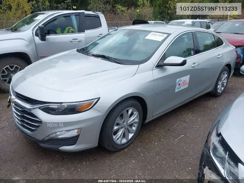 1G1ZD5ST9NF113233 2022 Chevrolet Malibu Lt