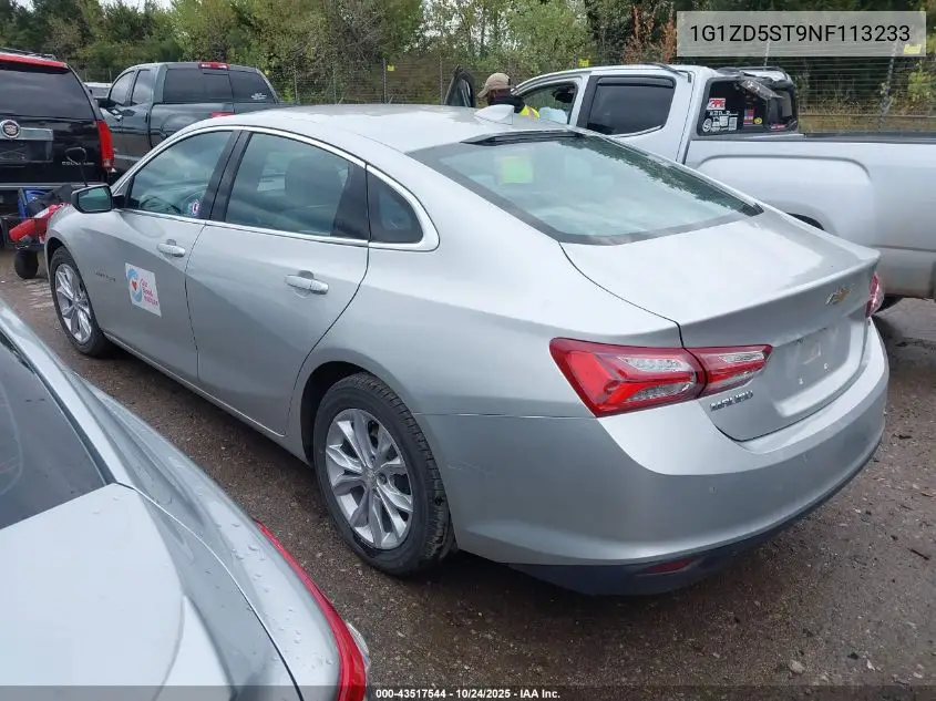 1G1ZD5ST9NF113233 2022 Chevrolet Malibu Lt