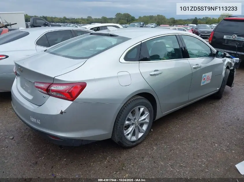 1G1ZD5ST9NF113233 2022 Chevrolet Malibu Lt