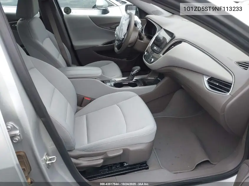 1G1ZD5ST9NF113233 2022 Chevrolet Malibu Lt