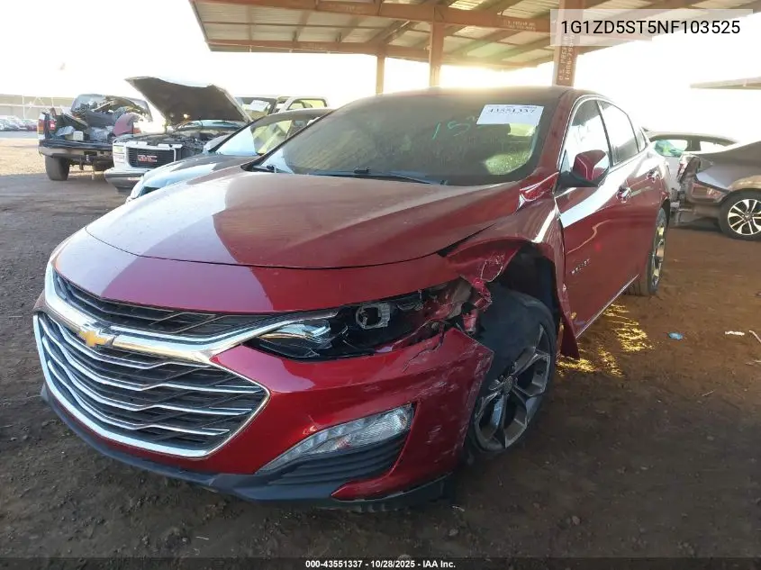 1G1ZD5ST5NF103525 2022 Chevrolet Malibu Lt