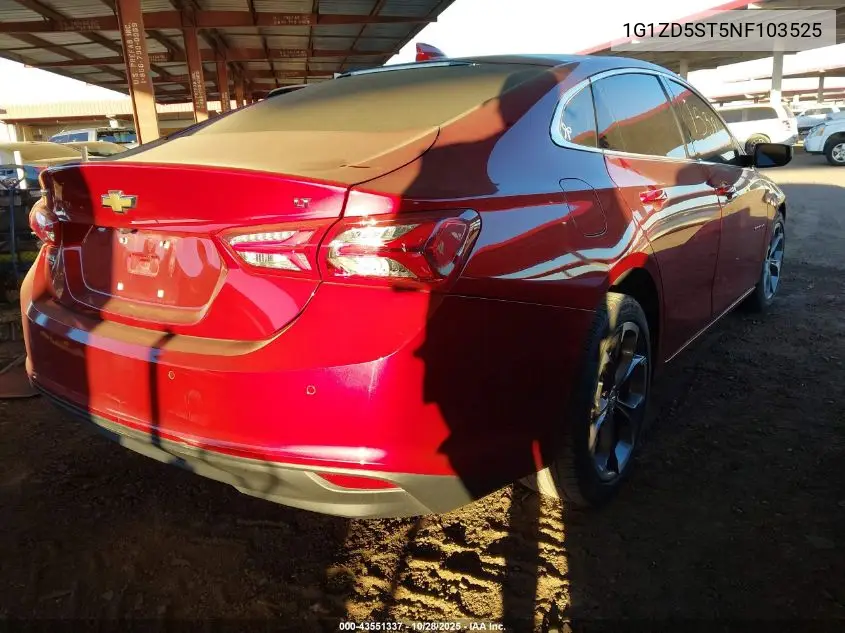 1G1ZD5ST5NF103525 2022 Chevrolet Malibu Lt