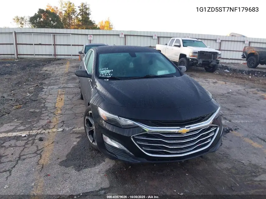 1G1ZD5ST7NF179683 2022 Chevrolet Malibu Lt