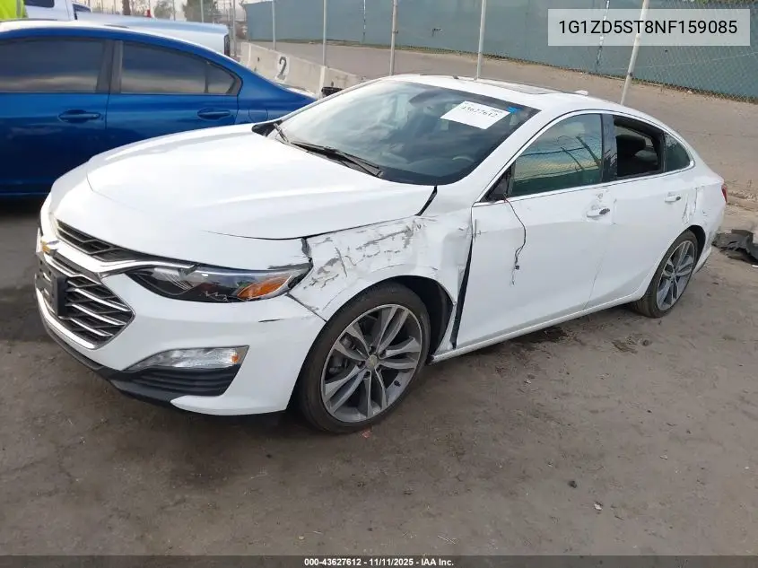 1G1ZD5ST8NF159085 2022 Chevrolet Malibu Fwd Lt