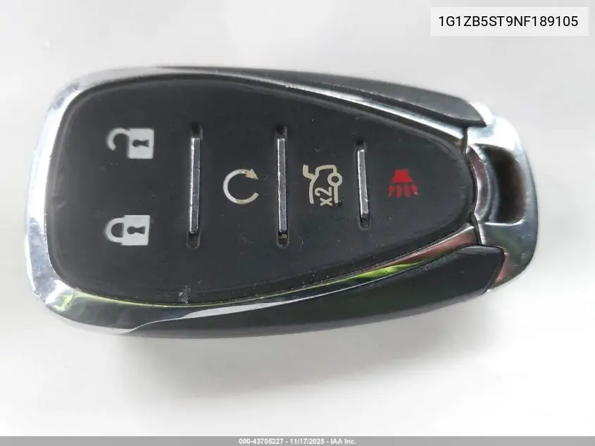 1G1ZB5ST9NF189105 2022 Chevrolet Malibu Fwd Ls