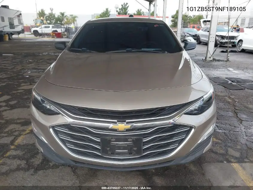 1G1ZB5ST9NF189105 2022 Chevrolet Malibu Fwd Ls