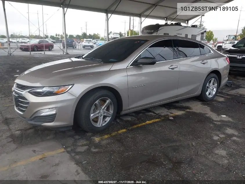 1G1ZB5ST9NF189105 2022 Chevrolet Malibu Fwd Ls