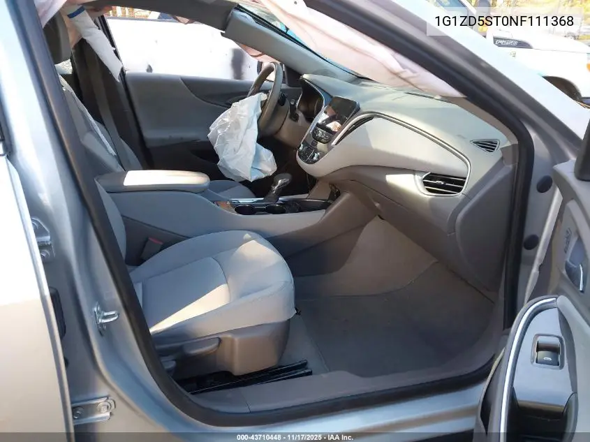 1G1ZD5ST0NF111368 2022 Chevrolet Malibu Fwd Lt