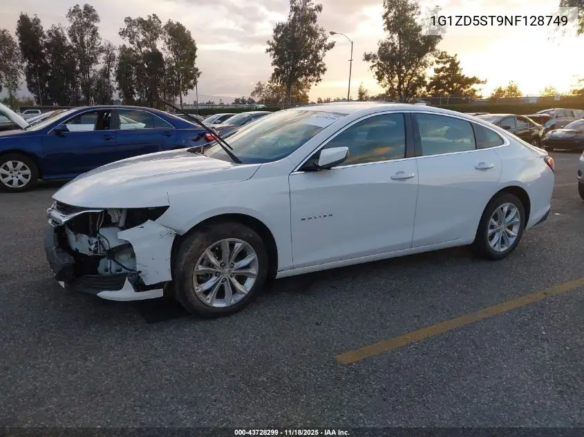 1G1ZD5ST9NF128749 2022 Chevrolet Malibu Fwd Lt